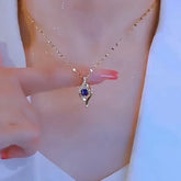 Colorful Zircon Heart Necklace